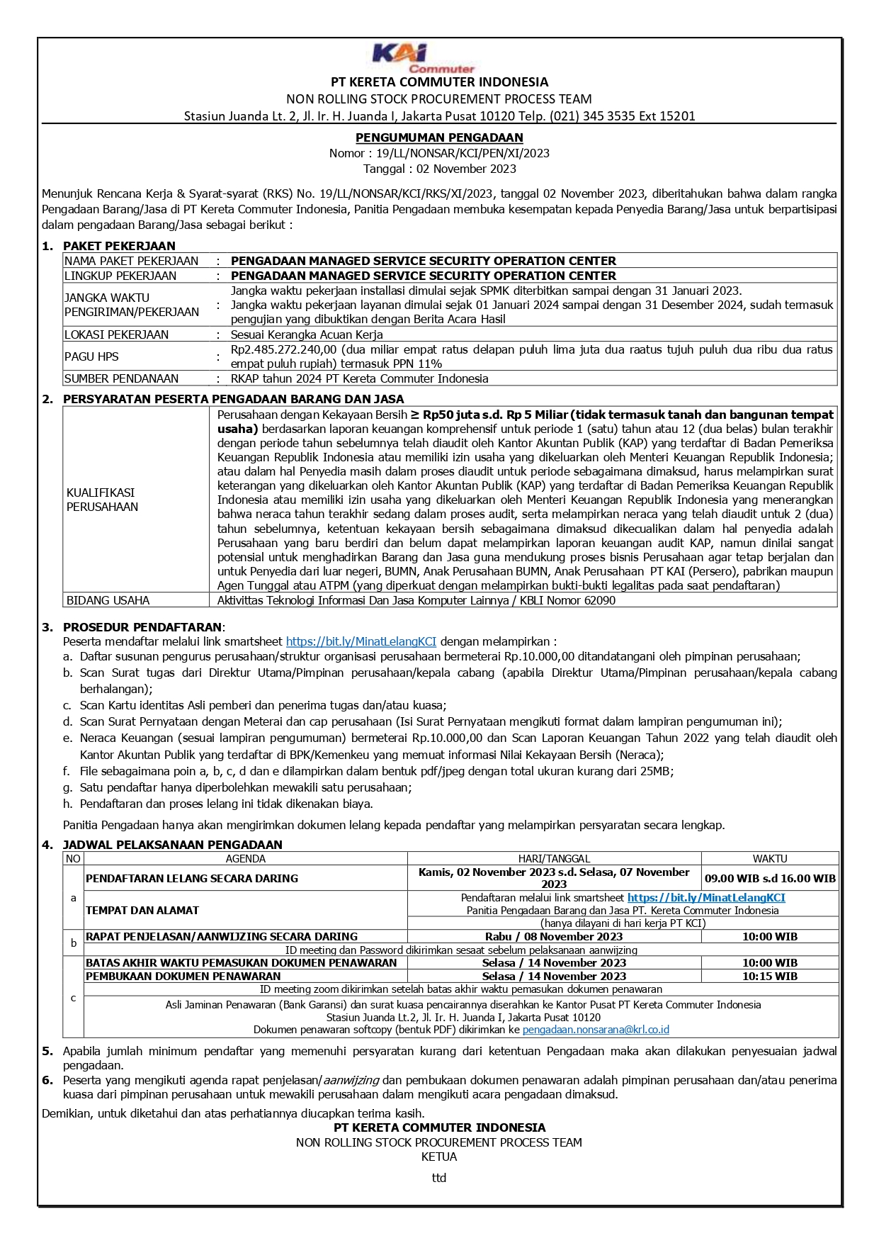 2 pengumuman 19 pengadaan managed service security operation center page 0001